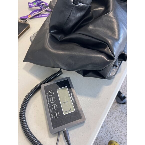 Worthington Faux Leather Straight Leg Pants Women 18 Black Rayon Career Work NEW - Picture 9 of 9